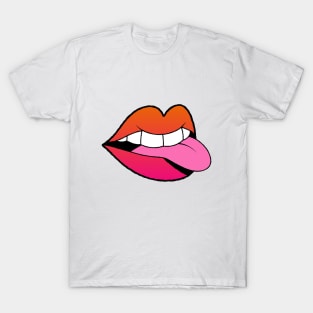 Sunset Ombre Mouth T-Shirt